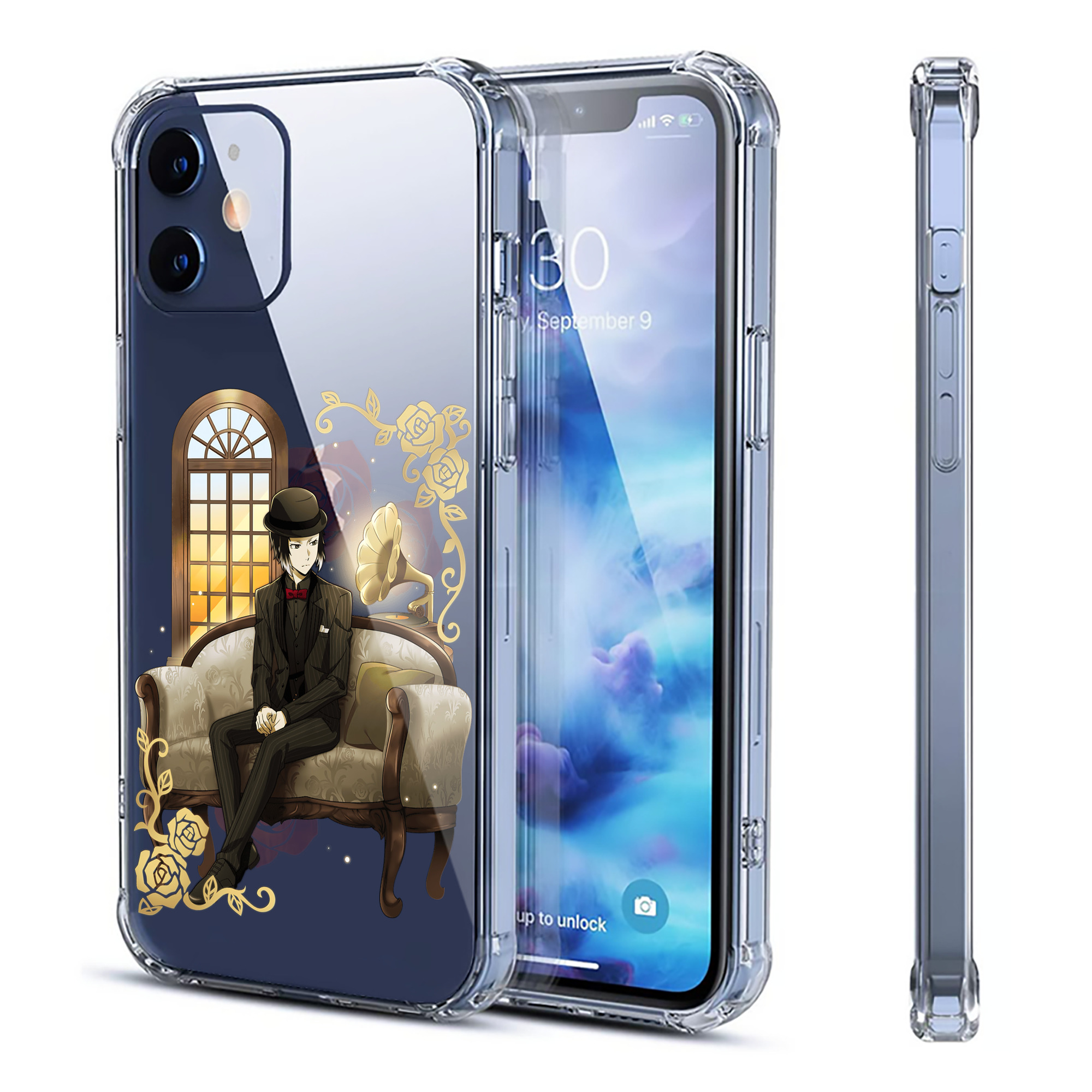 （画像用） 文豪ストレイドッグス Bungo Stray Dogs 【iPhone 12シリーズ対応】透明スマホケース（クリアソフトケース）